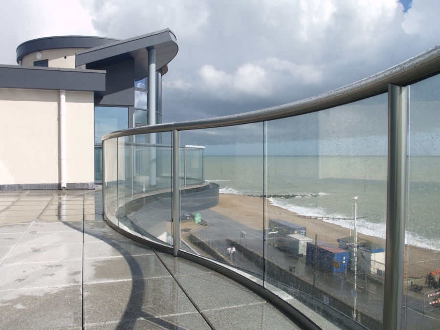 curved glass balustrades