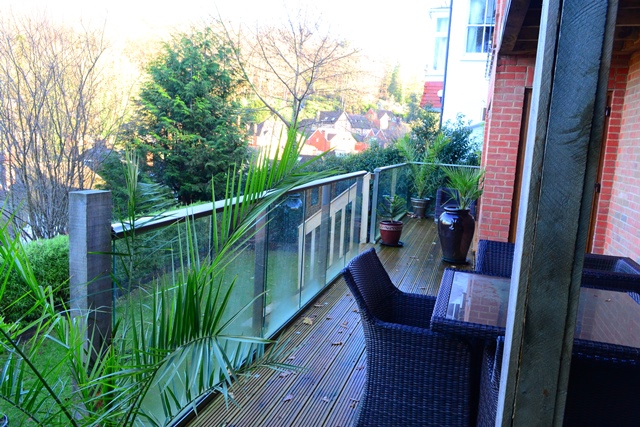 terrace glass railing