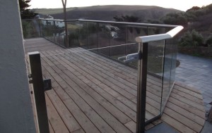 glass patio railings