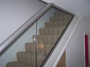 A Staircase Glass Balustrade by Balcony Systems