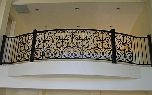 decorative metal balustrade