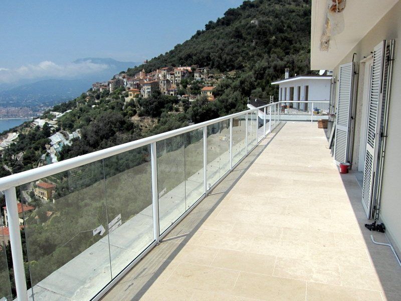 Long White Balustrade