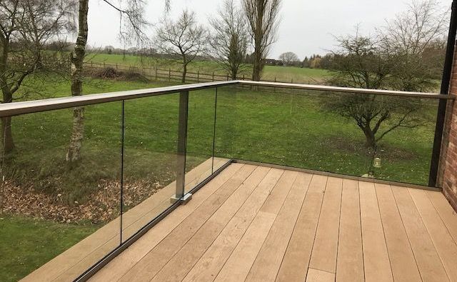 Glass Balcony Balustrade in Norfolk