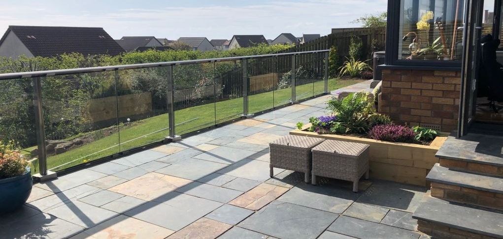 Aerofoil Glass Balustrade in Kirkcaldy, Scotland