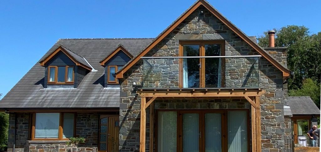 Glass Balustrades Terrace in Gower, Wales